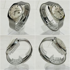 60s BULOVA 23 Jewel Antique Automatic Mesh Belt