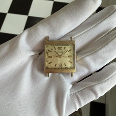 VTG 25MM Elgin Tank Center Seconds Manual Wind Cal 777 Wrist Watch | Runs