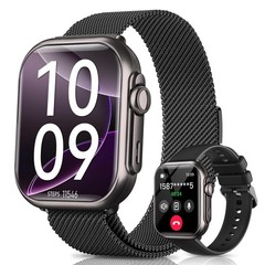 Smart Watch for Men Women – Answer/Make Call/30 Days Battery/2 Bands, 1.85&Prime; H…