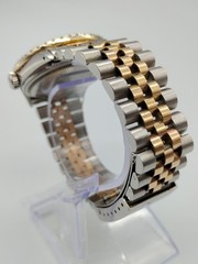 Rolex Datejust 16013 Black Roman Numeral Diamond Dial & Bezel 18k Two Tone 36MM
