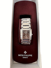 Patek Philippe Twenty-4 Slate Grey Diamond Dial Stainless Steel Box/ PAPERS