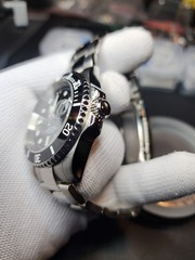 40mm Black Bezel & Dial TMI NH35 Automatic Stainless Steel Watch