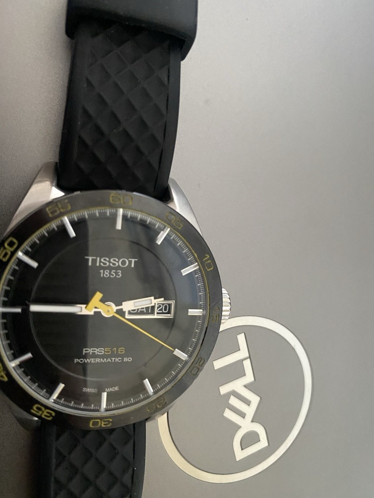 Tissot PRS 516 Powermatic 80 Auto Day/Date 100m 42mm Black Dial Strap