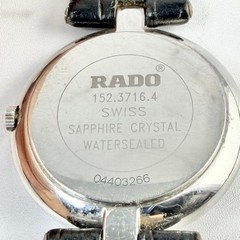 RADO Watch Florence Cut Glass 12P Date Silver Authentic From Japan