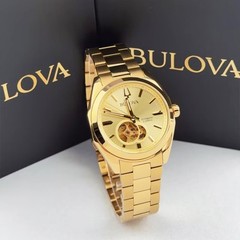 Bulova Men&rsquo;s Surveyor 97A182 Champagne Dial Stainless Steel Automatic Watch 39mm
