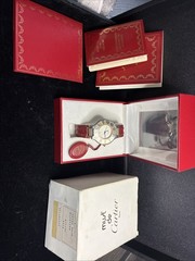 Must De Cartier 21, quartz, box and papers 1994