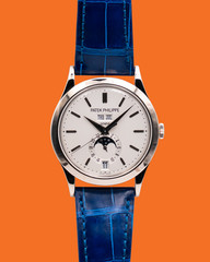 Patek Philippe Annual Calendar 5396G White Gold / Silver Moon Phase 2011e