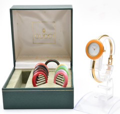 GUCCI Change Bezel 11/12.2 1100L gold vintage Quartz Woman’s Watch