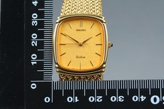 [Near MINT] SEIKO Dolce 7741-5110 26mm Gold Dial Quartz Men&rsquo;s Watch From JAPAN
