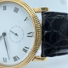 Patek Philippe 3919J Calatrava 33mm 18K Yellow Gold White Porcelain Dial Watch