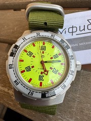 Vostok Amphibia 16032V Watch Automatic Pripyat Chernobyl USA Seller