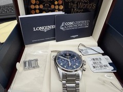 Longines Spirit Chronograph 42mm Blue Dial COSC Full Set L3.820.4.93.6