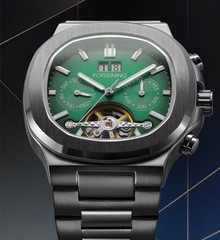 FORSINING Brand Tourbillon Men&rsquo;s Automatic Mechanical Stainless Steel Band Watch