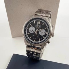 New Seiko Essentials SSB429 Black Dial Stainless Steel Men&rsquo;s Quartz Watch 41.5mm