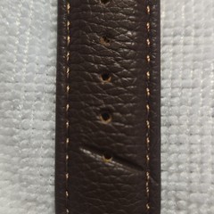 Insignia Quartz Analog 30m Gray/Blue Dial Brown Leather Strap 40-43.9mm