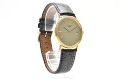 LONGINES L4.720.2 Grand Classic Quartz Men&rsquo;s Watch 33mm Gold Dial Date Vintage