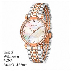 NEW Invicta Wildflower Women&rsquo;s Watch – 32mm, Rose Gold, Steel (69285) #0488