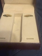 Elgin Quartz Analog Date Black Dial Gold/Black Bracelet Watch w/ Box