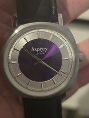 Asprey London Unisex Quartz Watch. Leather Strap. Very Good Condition