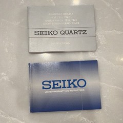 Seiko Chronograph Quartz Alarm 100M Tachymeter Black Dial 40-43.9mm Box