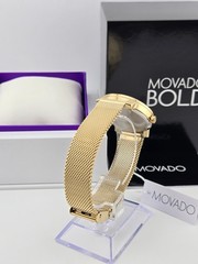 Movado Bold Access Gold Dial Gold Tone Women&rsquo;s Watch – 3600921 ($695 MSRP)