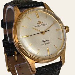 Vintage 9k Solid Gold Jaeger-LeCoultre Asprey Automatic Wristwatch