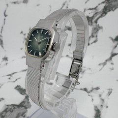 [Working Condition] CITIZEN Hand-wound Watch, Green, Square