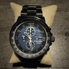 Citizen Eco-Drive Nighthawk Titanium Chronograph Tachymeter 43mm 200M CA0505-57L