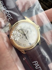 2004 Patek Philippe 5035J-001 Annual Calendar 37mm 18k Watch Full Set PP Sealed