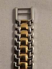 Vintage Givenchy Swiss Made Two-Tone Quartz Watch Diamond Markers 24mm Date