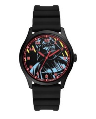 Fossil Star Wars Darth Vader Men&rsquo;s Quartz Analog Watch Black Case Rubber Strap