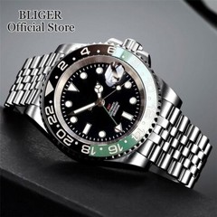 40mm NH34A 200M Waterproof Sapphire Glass NH34 GMT Automatic Diver Watch Purple