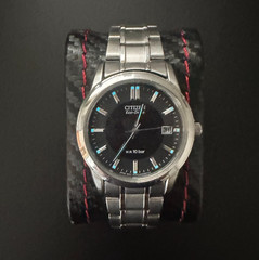 Citizen Eco-Drive E111-S053846 Solar Men&rsquo;s Watch Black Dial Stainless Steel