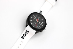 HUGO BOSS Velocity HB1513718 Black Dial Rubber Strap Men&rsquo;s Watch 44mm