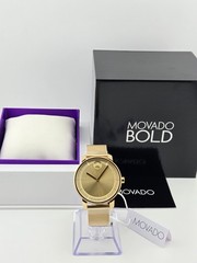 Movado Bold Access Gold Dial Gold Tone Women&rsquo;s Watch – 3600921 ($695 MSRP)