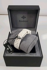 Zodiac Super Sea Wolf Diver Automatic White Teal Dial Rubber Watch ZO9309 $1589
