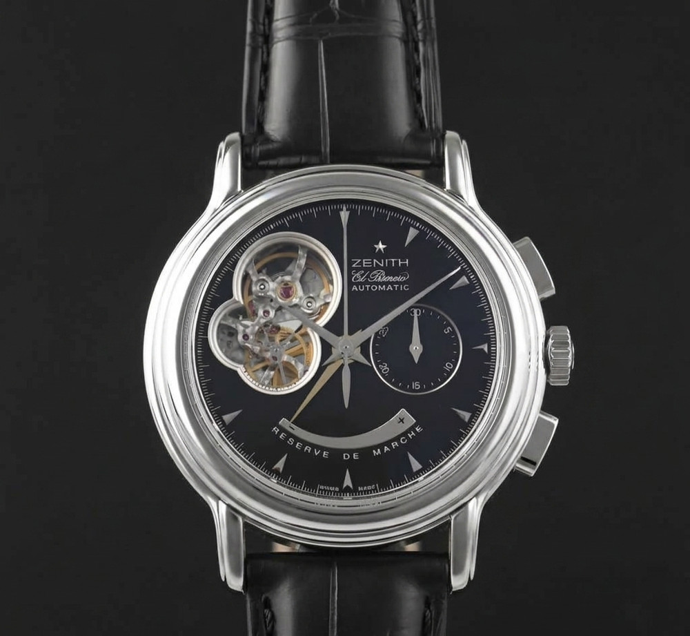 Zenith Chronomaster T Open El Primero Black Dial 03.0240.4021/21.C495 Serviced