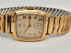 Vintage 1939 Elgin Men&rsquo;s Tank Watch Case 15j – Working