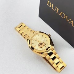Bulova Men&rsquo;s Surveyor 97A182 Champagne Dial Stainless Steel Automatic Watch 39mm