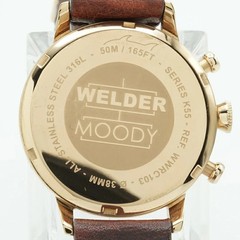 WELDER Moody Dual Time Quartz Watch Polarized Mineral Glass #S503051