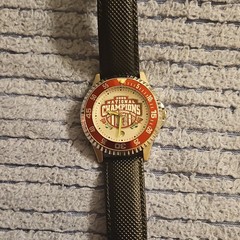 Collegiate 2009 Champions Wristwatch Quartz White/Red Dial Stainless Steel Blac…