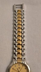 Vintage Givenchy Swiss Made Two-Tone Quartz Watch Diamond Markers 24mm Date