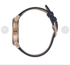 NIXON Wristwatch Navy Gold Quartz