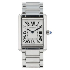 Cartier Must De Cartier Silver Dial Stainless Steel 26mm Quartz Unisex WSTA0052