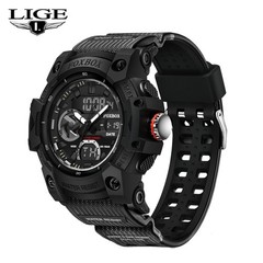 Men&rsquo;s Watch Big Dial Quartz Digital Analog Luminous Waterproof Sports Wristwatch
