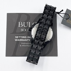 Bulova Men&rsquo;s New 96C134 Crystal Octava Quartz Watch Silver Black Dial 41.5mm