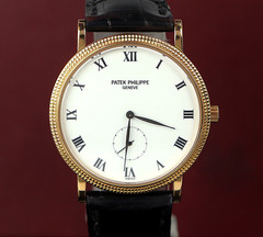 Patek Philippe 33.5mm Calatrava 18k Yellow Gold Manual Wind Watch 3919J