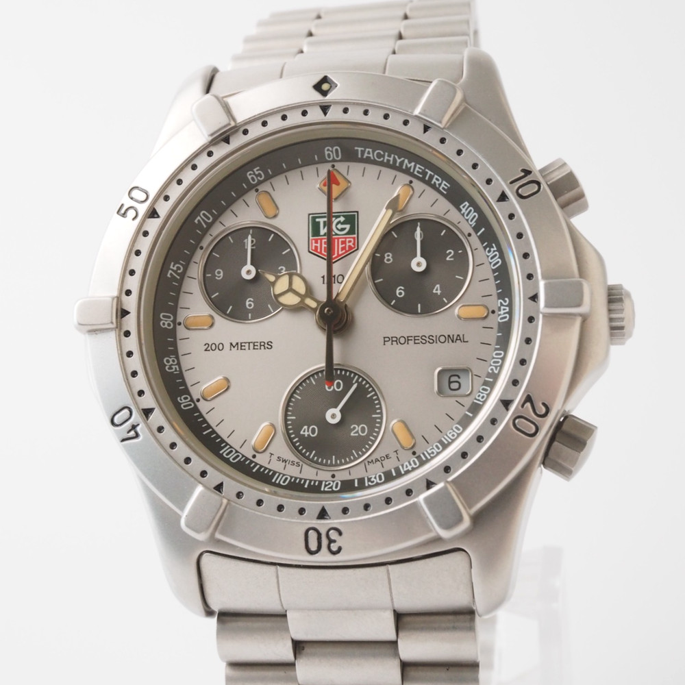 TAG Heuer 2000 CE1111 Quartz Chronograph Gray Dial Professional 200m Men&rsquo;s Box