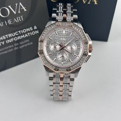 Bulova Octava 98C133 White Dial Rose Gold Stainless Steel Men&rsquo;s Quartz Watch