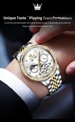 OLEVS Automatic Mechanical Waterproof Luminous Watch Date Men&rsquo;s Wristwatch